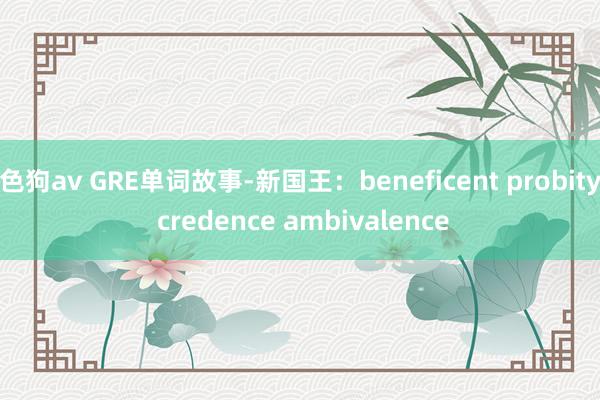 色狗av GRE单词故事-新国王：beneficent probity credence ambivalence