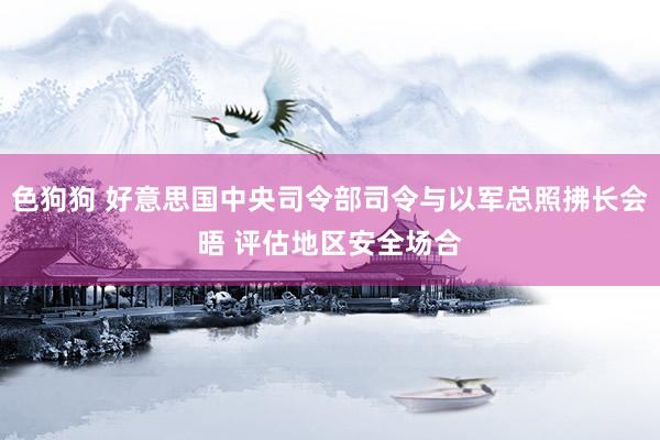 色狗狗 好意思国中央司令部司令与以军总照拂长会晤 评估地区安全场合