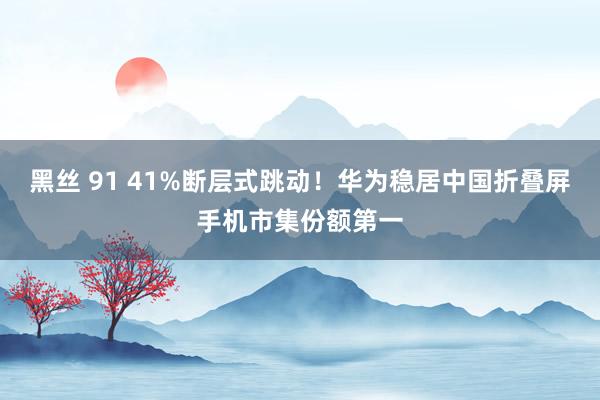 黑丝 91 41%断层式跳动！华为稳居中国折叠屏手机市集份额第一