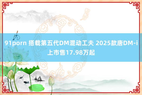 91porn 搭载第五代DM混动工夫 2025款唐DM-i上市售17.98万起