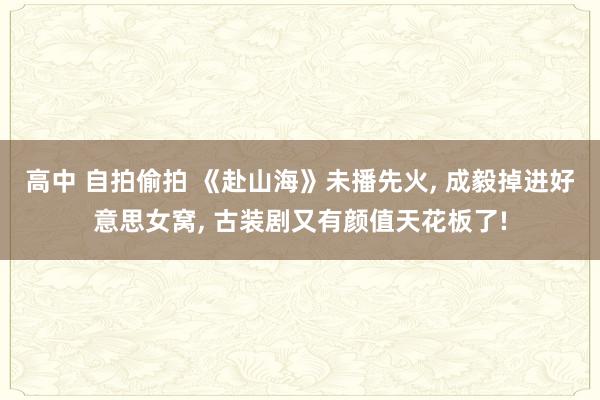 高中 自拍偷拍 《赴山海》未播先火， 成毅掉进好意思女窝， 古装剧又有颜值天花板了!