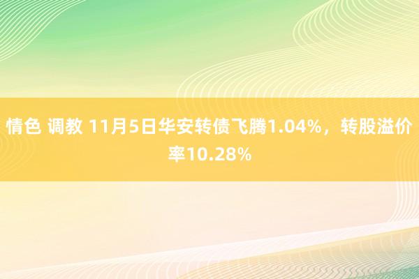 情色 调教 11月5日华安转债飞腾1.04%，转股溢价率10.28%