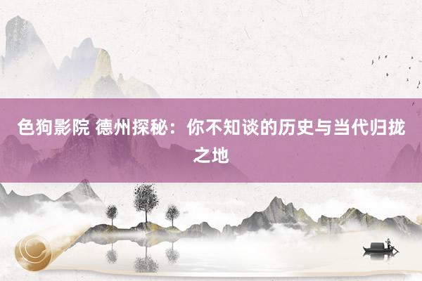 色狗影院 德州探秘：你不知谈的历史与当代归拢之地