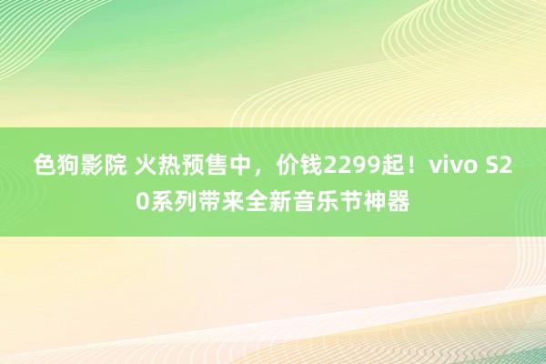 色狗影院 火热预售中，价钱2299起！vivo S20系列带来全新音乐节神器