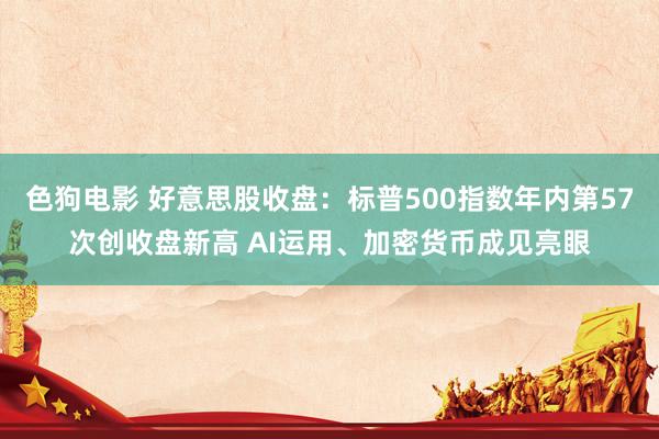 色狗电影 好意思股收盘：标普500指数年内第57次创收盘新高 AI运用、加密货币成见亮眼