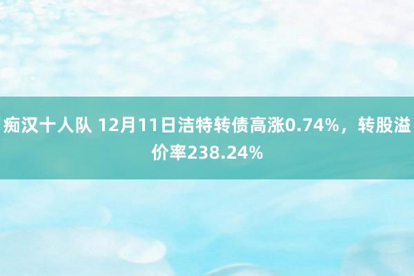 痴汉十人队 12月11日洁特转债高涨0.74%，转股溢价率238.24%