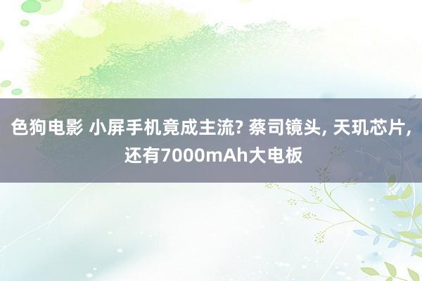 色狗电影 小屏手机竟成主流? 蔡司镜头， 天玑芯片， 还有7000mAh大电板