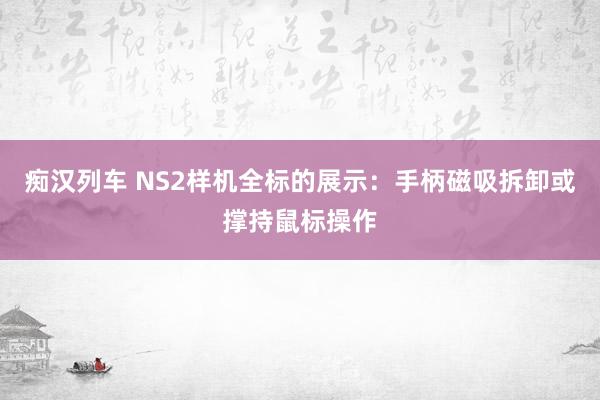 痴汉列车 NS2样机全标的展示：手柄磁吸拆卸或撑持鼠标操作