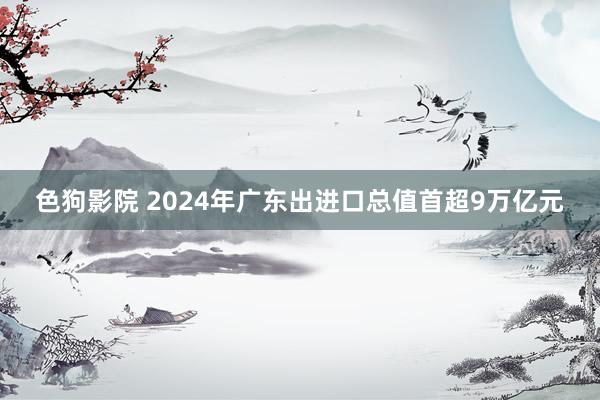 色狗影院 2024年广东出进口总值首超9万亿元